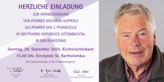 Einladung Verabschiedung Aupperle