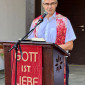 Pfarrer J&uuml;rgen Kleinlein bei der Predigt