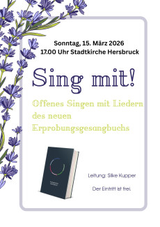 Sing mit Plakat
