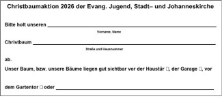 Abholschein Stadtgebiet