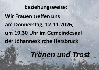 Einladung bzw: November