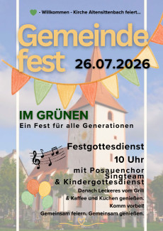 Gemeindefest Plakat 2026