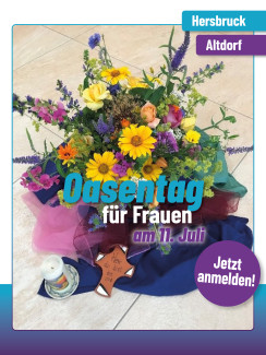 Oasentag für Freuen Plakat