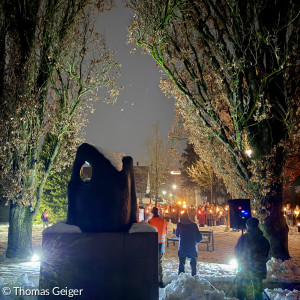 Am Bocchetta-Denkmal "Ohne Namen"